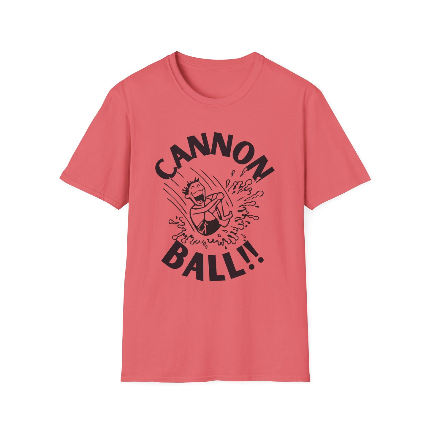 CANNONBALL! Funny Cartoon Summer Swimming T-Shirt