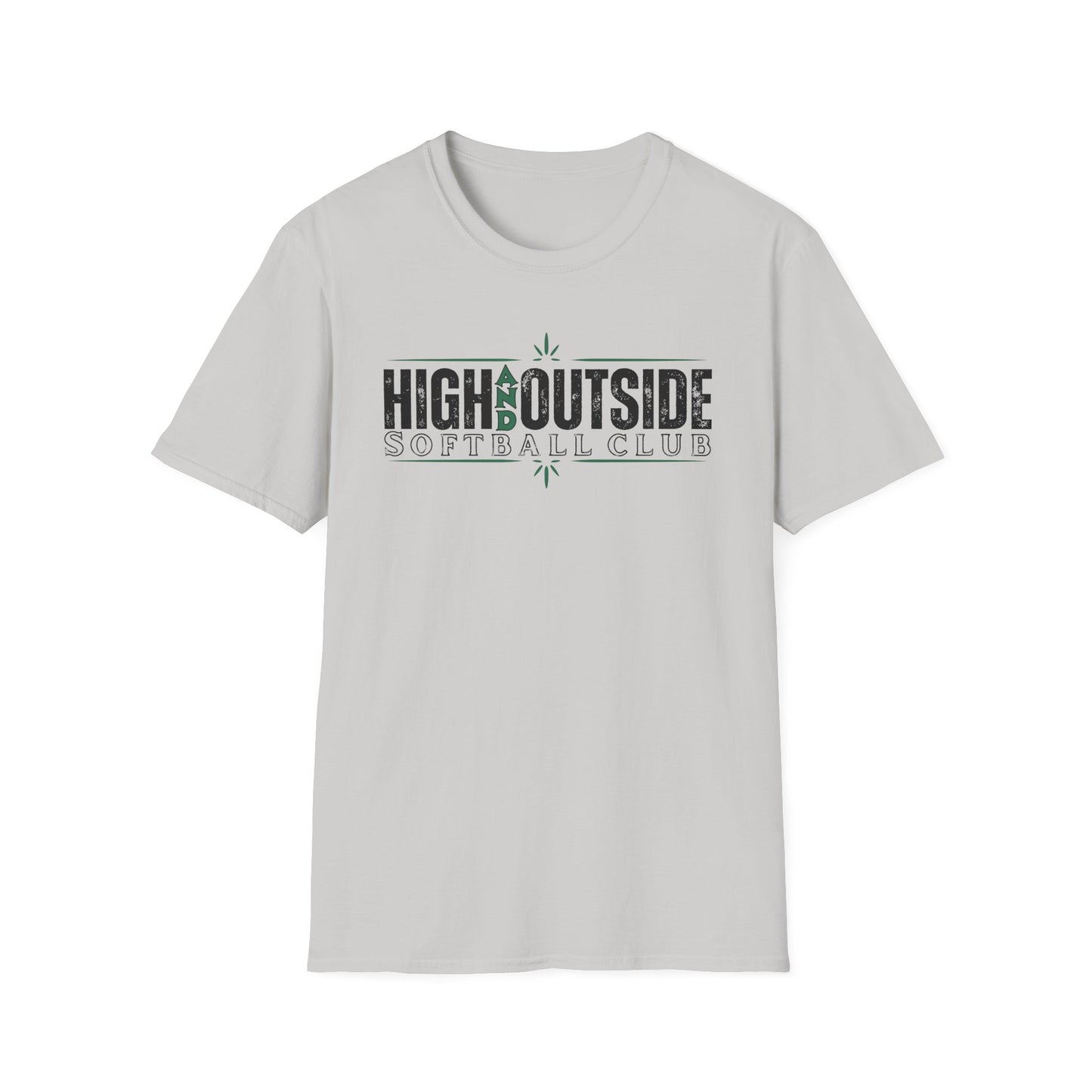 High and Outside Softball Club T-shirt
