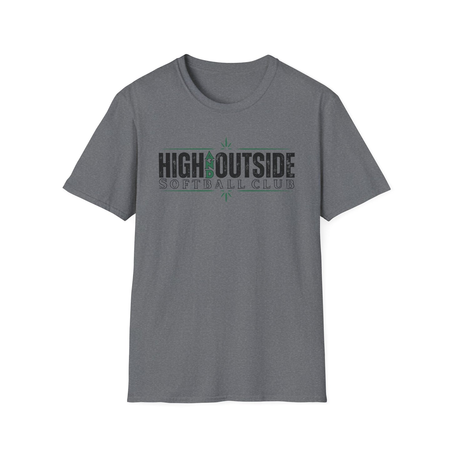 High and Outside Softball Club T-shirt