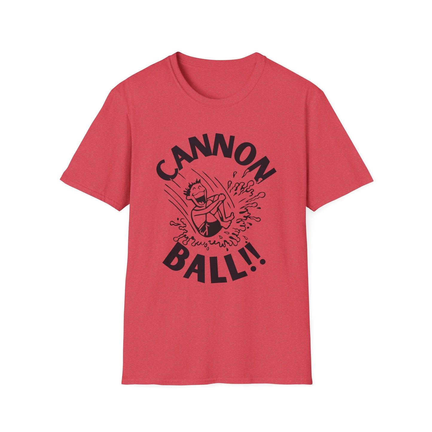 CANNONBALL! Funny Cartoon Summer Swimming T-Shirt