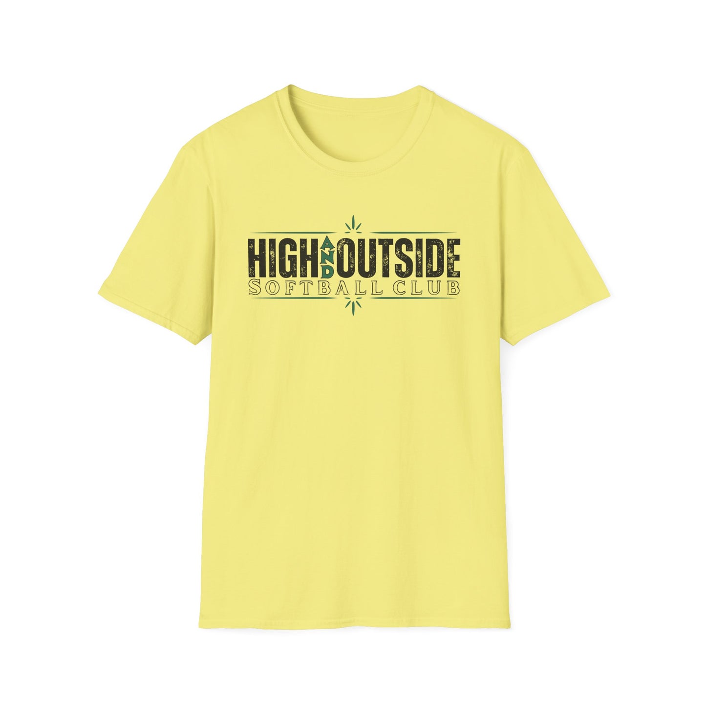 High and Outside Softball Club T-shirt
