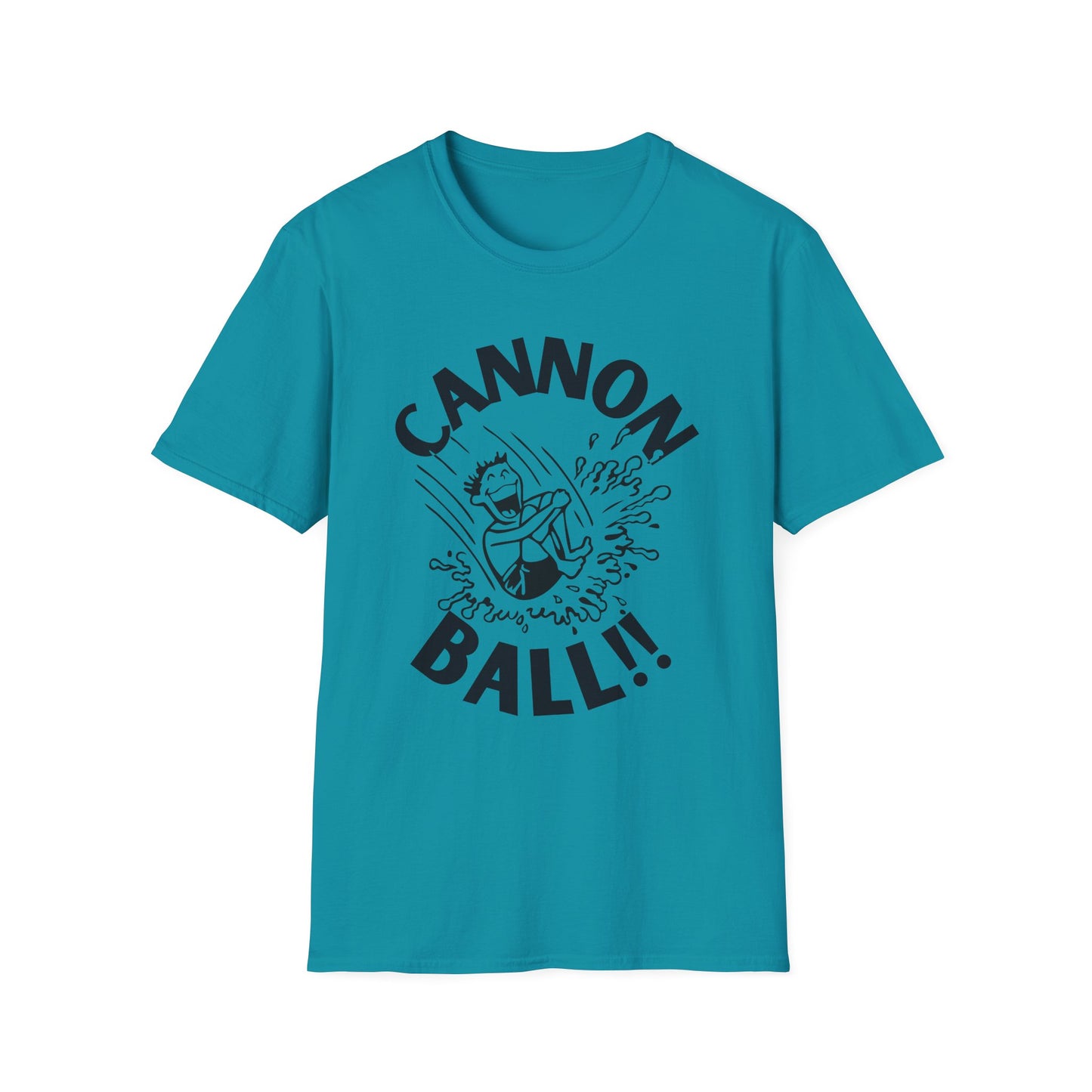 CANNONBALL! Funny Cartoon Summer Swimming T-Shirt
