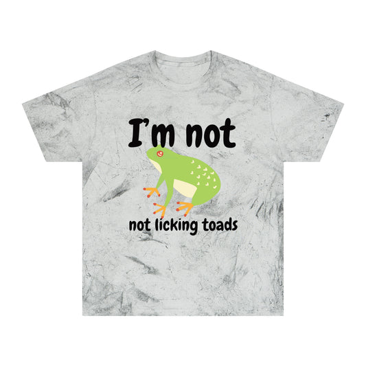 I'm Not Not Licking Toads - Homer Simpson Quote Tie-Dye T-Shirt