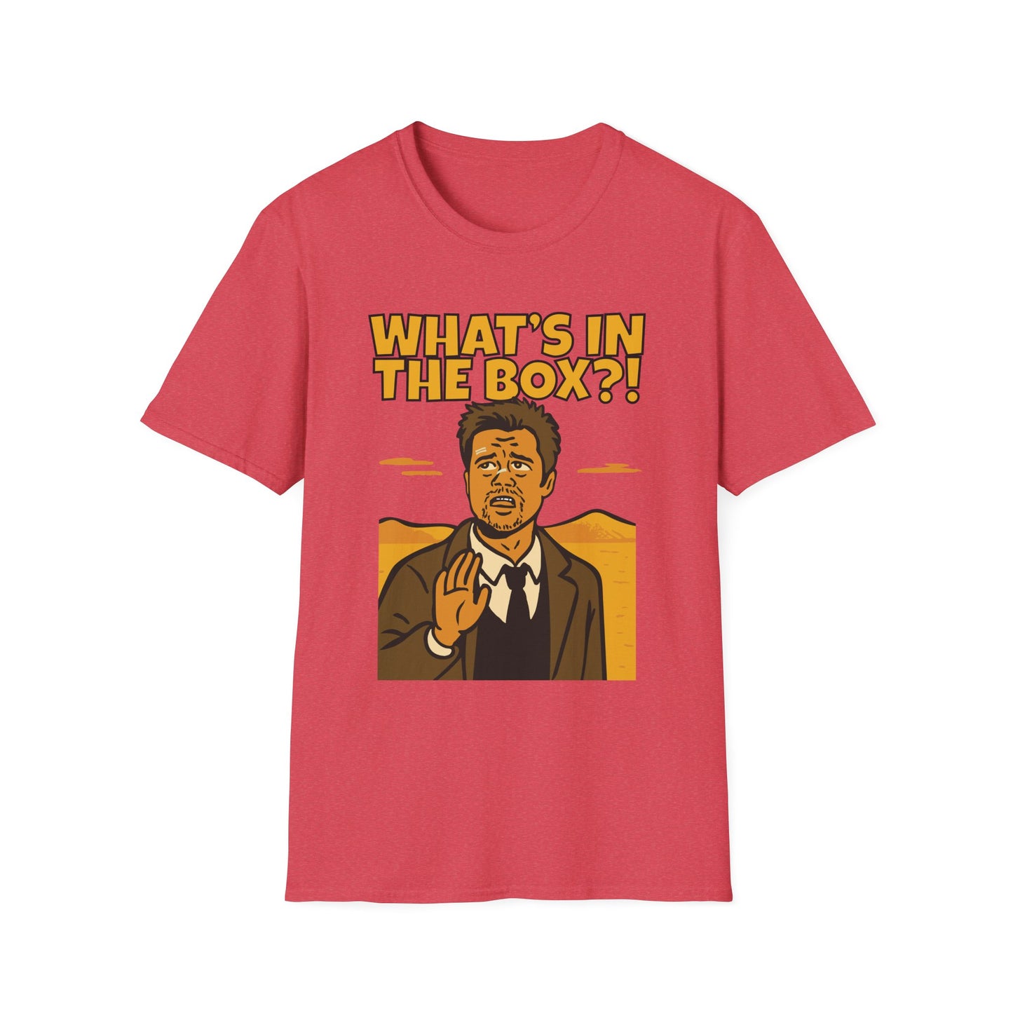 Brad Pitt Seven (Se7en) What's in the Box?! Unisex Softstyle T-Shirt