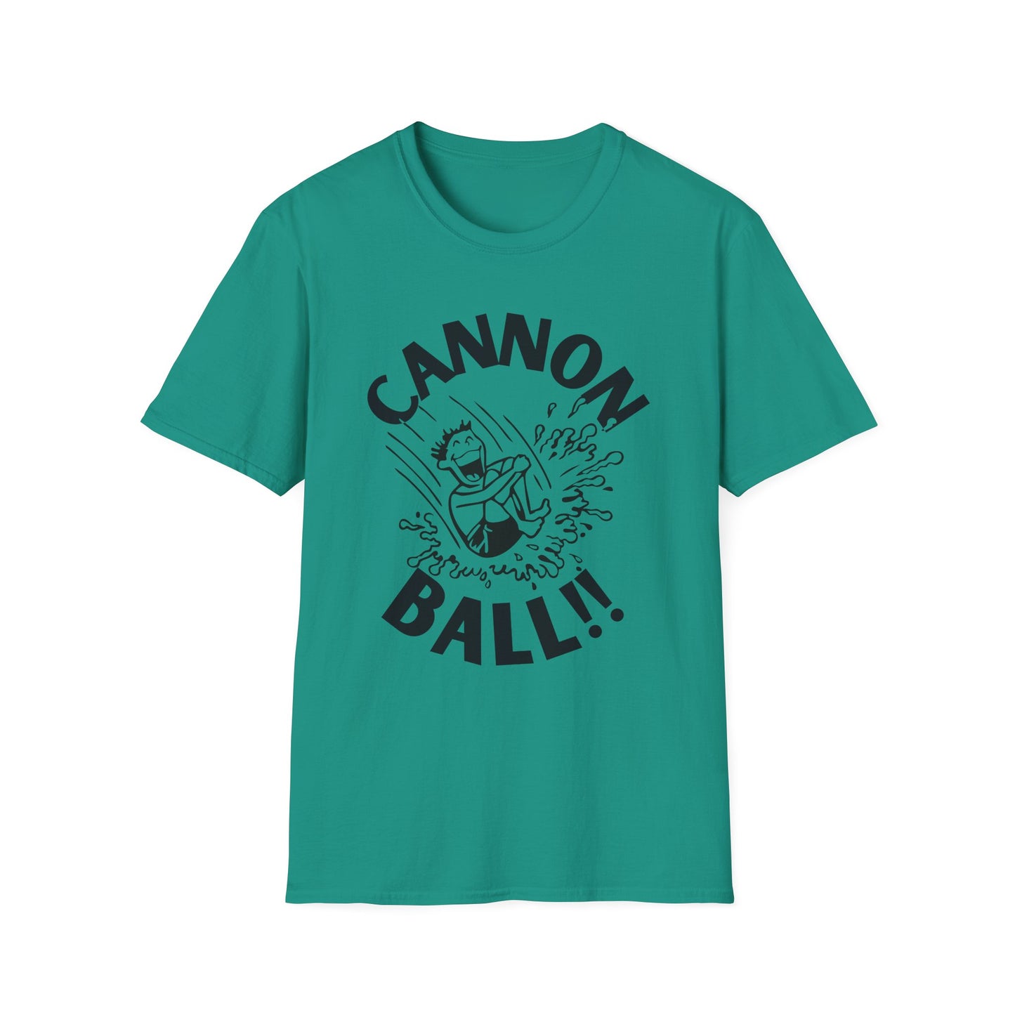 CANNONBALL! Funny Cartoon Summer Swimming T-Shirt