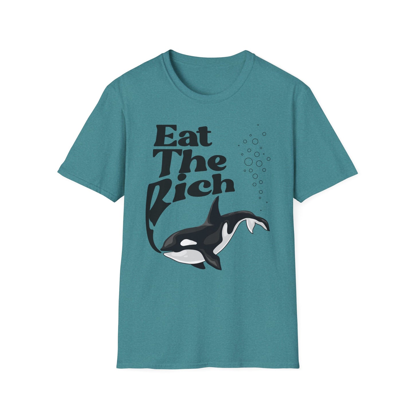 Eat the Rich T-Shirt with Orca - Unisex Softstyle