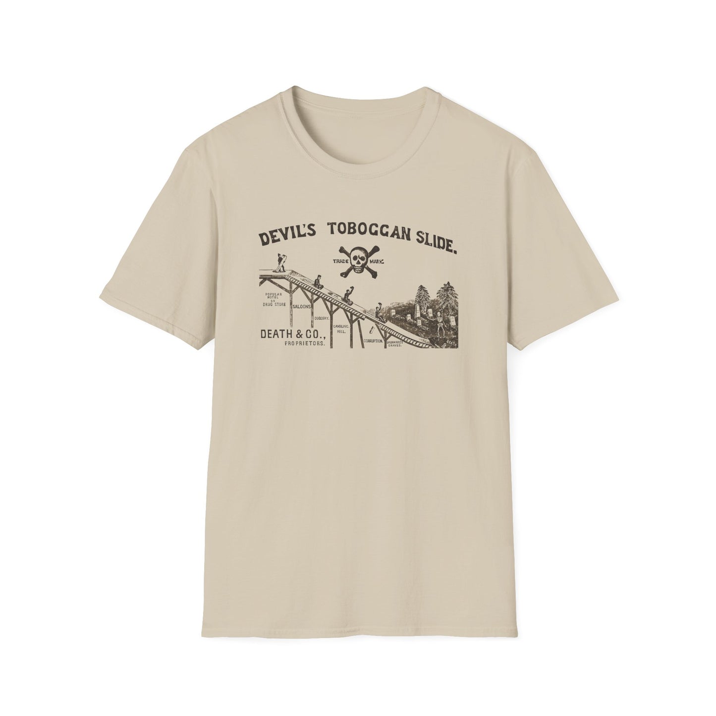 Devil's Toboggan Slide - Early 20th Century Temperance Movement T-shirt
