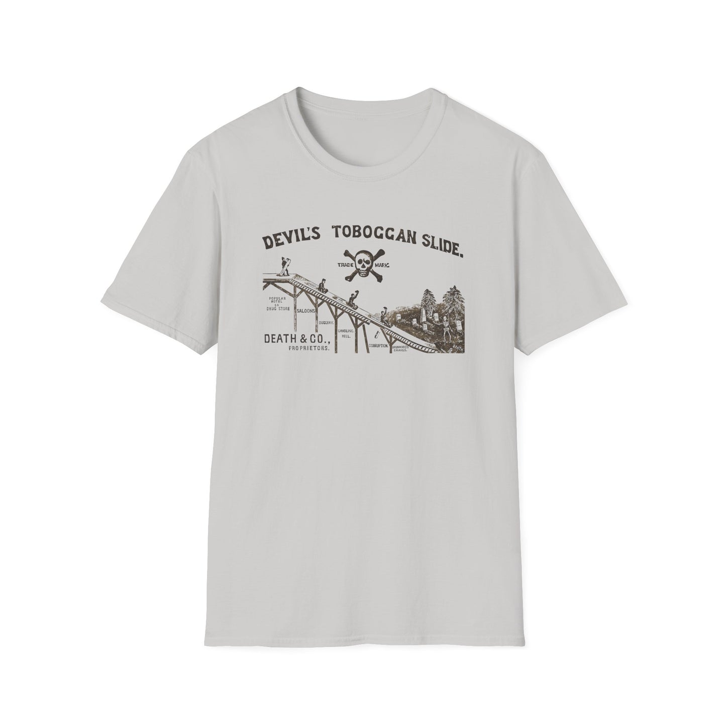 Devil's Toboggan Slide - Early 20th Century Temperance Movement T-shirt