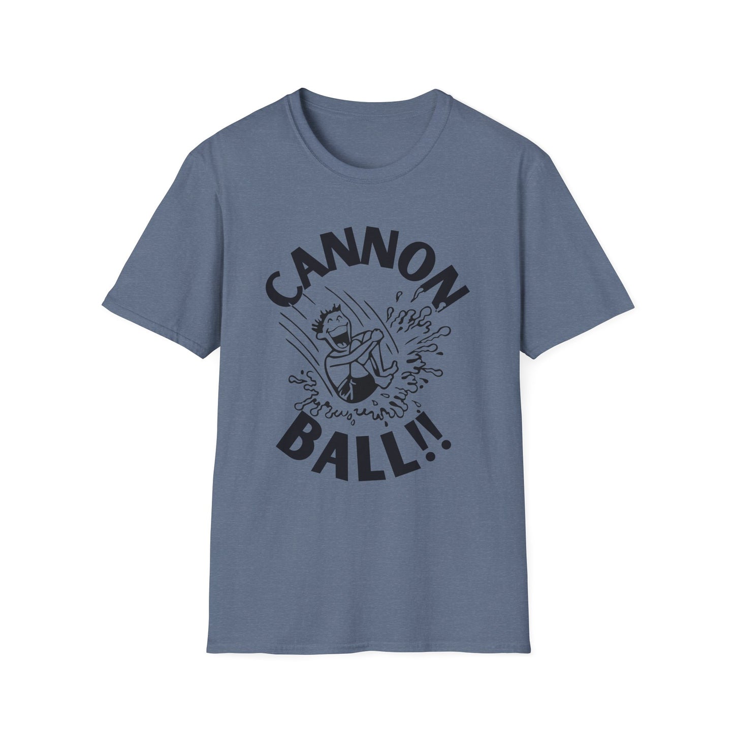 CANNONBALL! Funny Cartoon Summer Swimming T-Shirt