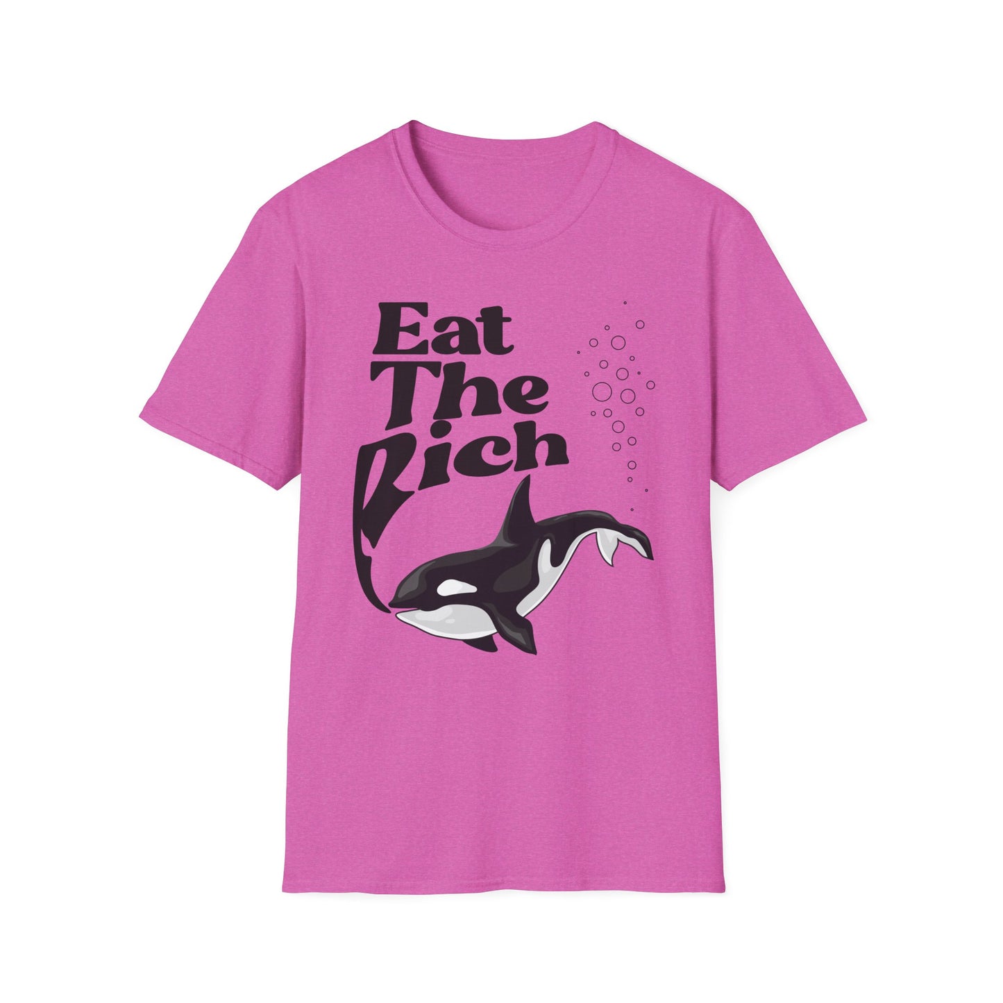 Eat the Rich T-Shirt with Orca - Unisex Softstyle
