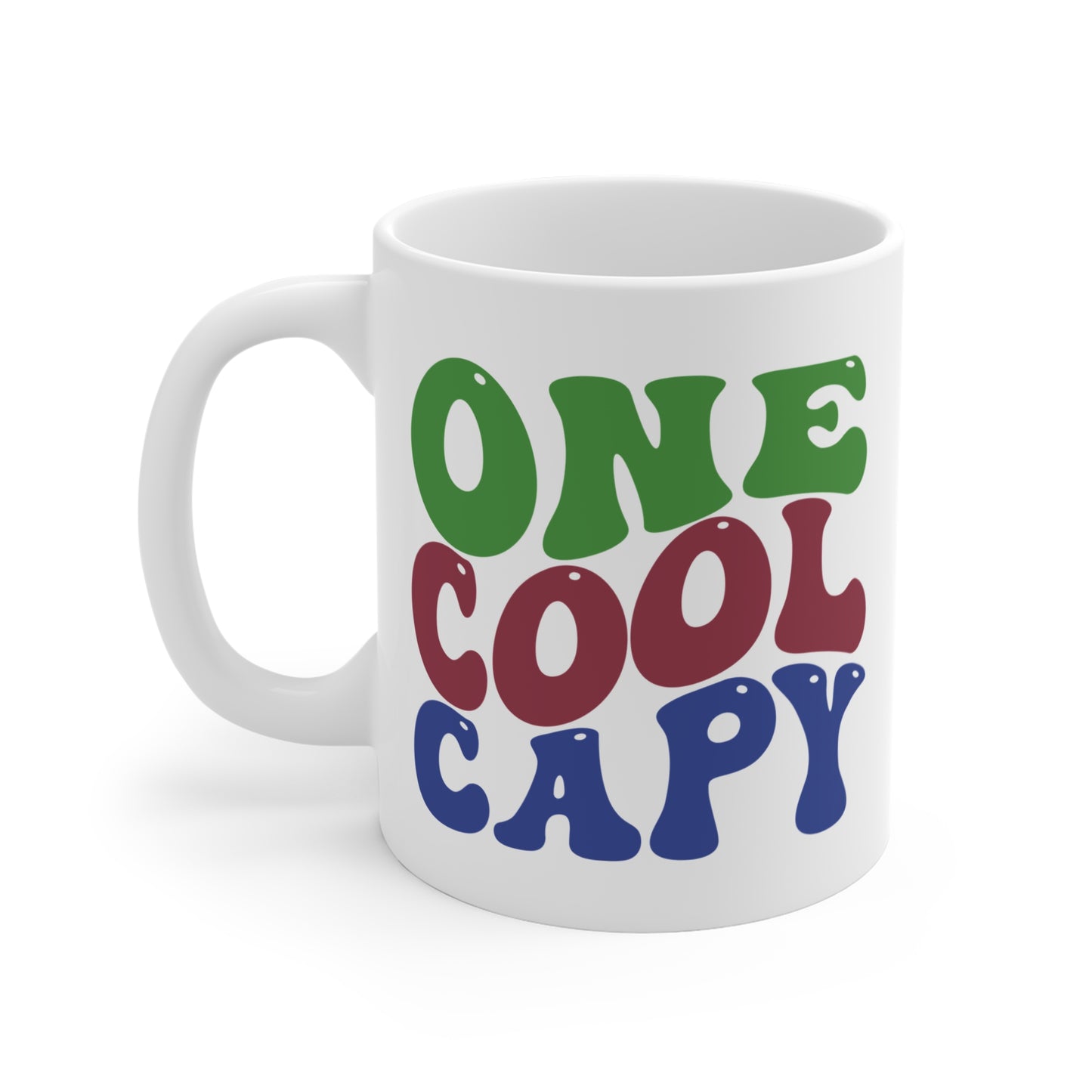 Cool Capybara 11 oz White Ceramic Coffee Cup