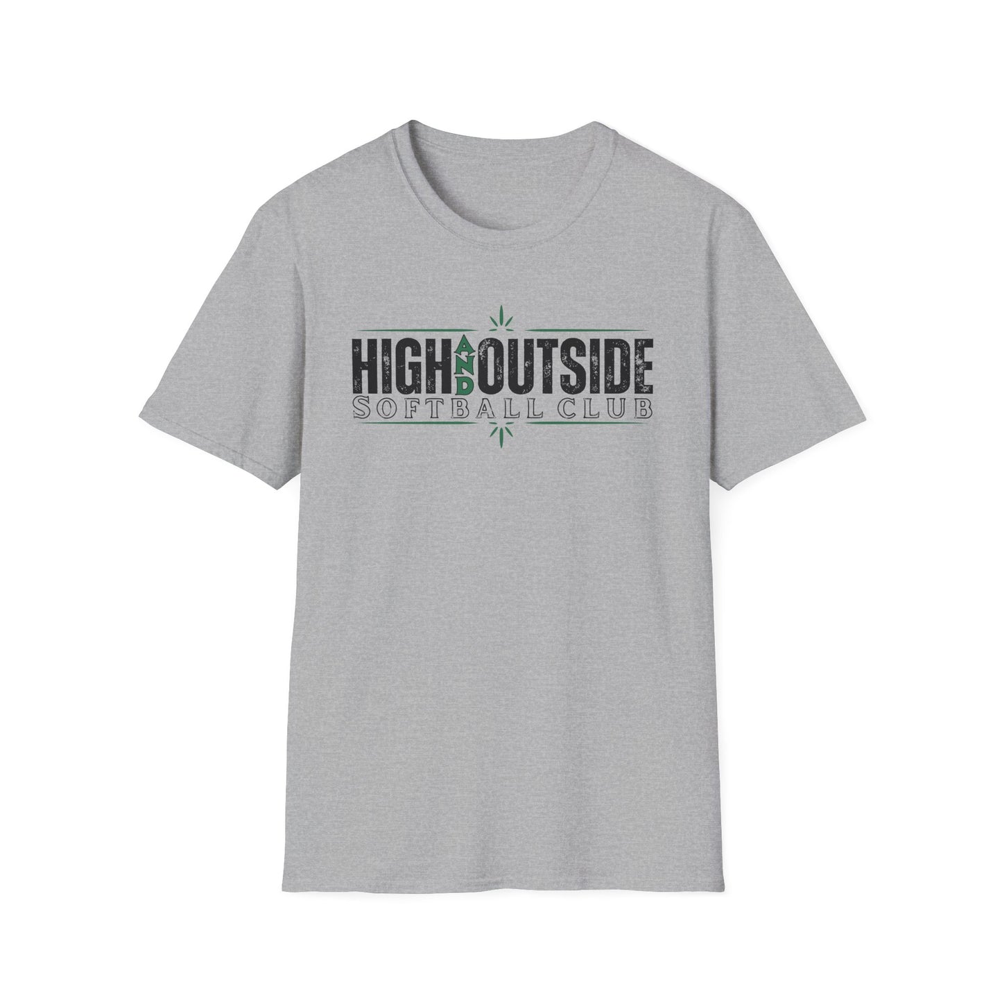 High and Outside Softball Club T-shirt