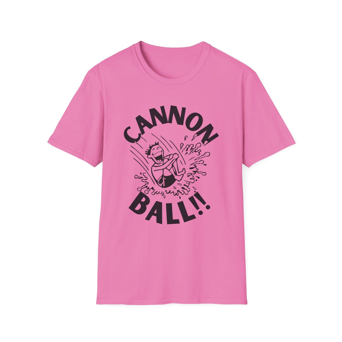 CANNONBALL! Funny Cartoon Summer Swimming T-Shirt