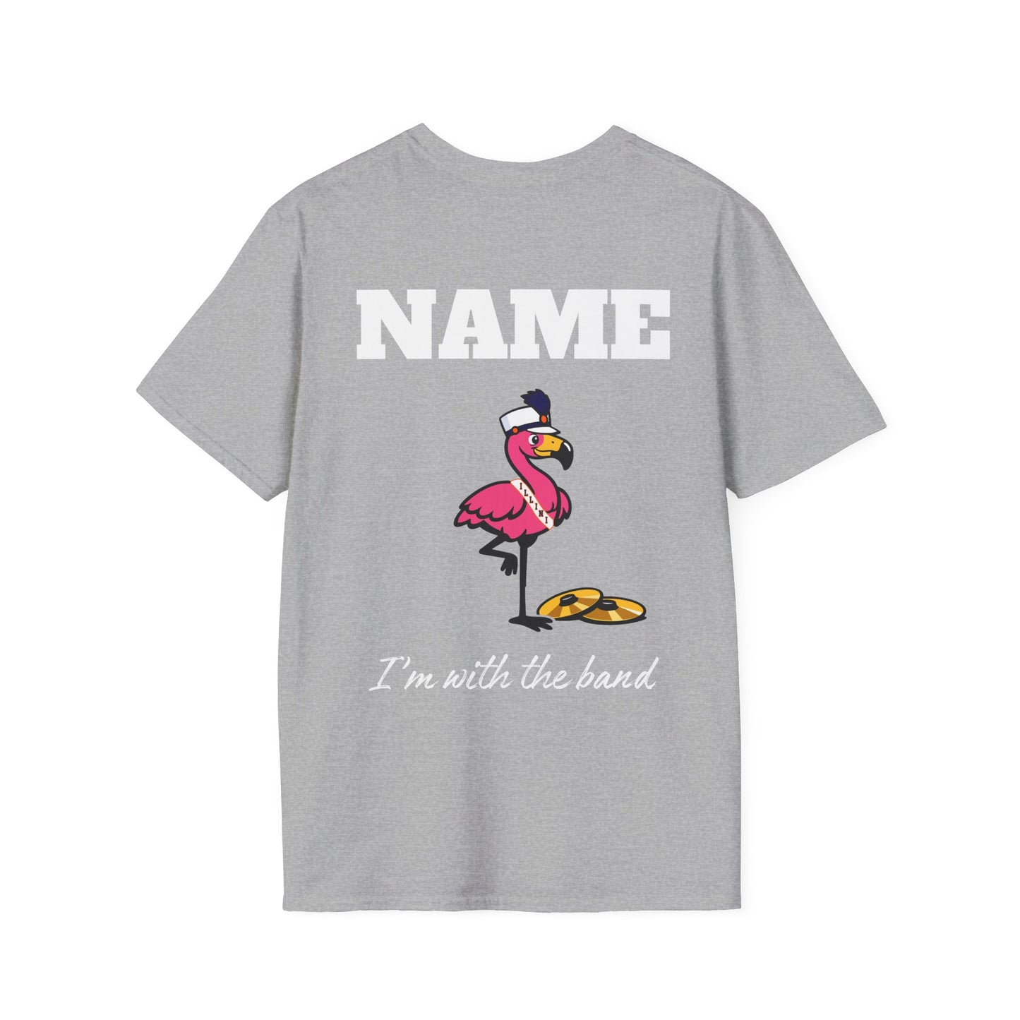 Marching Illini Drumline - Party Chicken Personalized Cymbals T-Shirt
