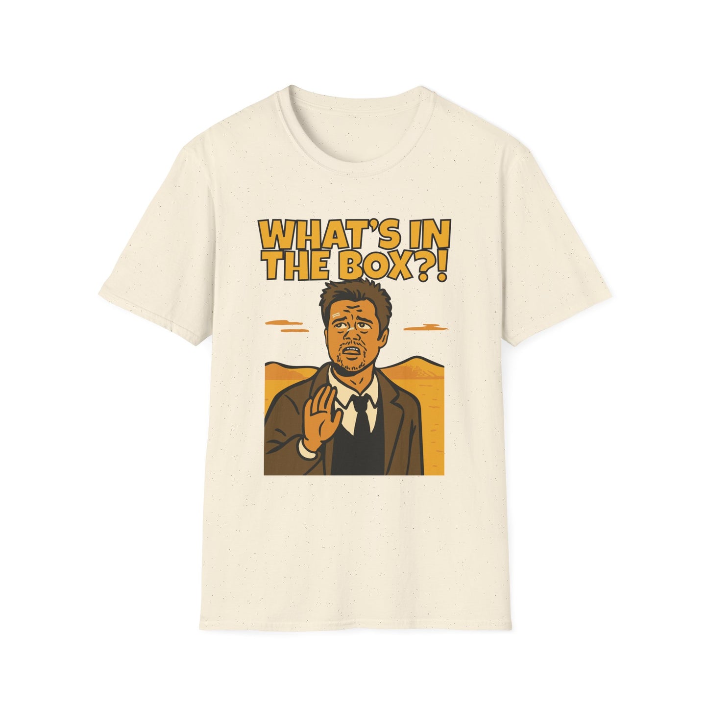 Brad Pitt Seven (Se7en) What's in the Box?! Unisex Softstyle T-Shirt