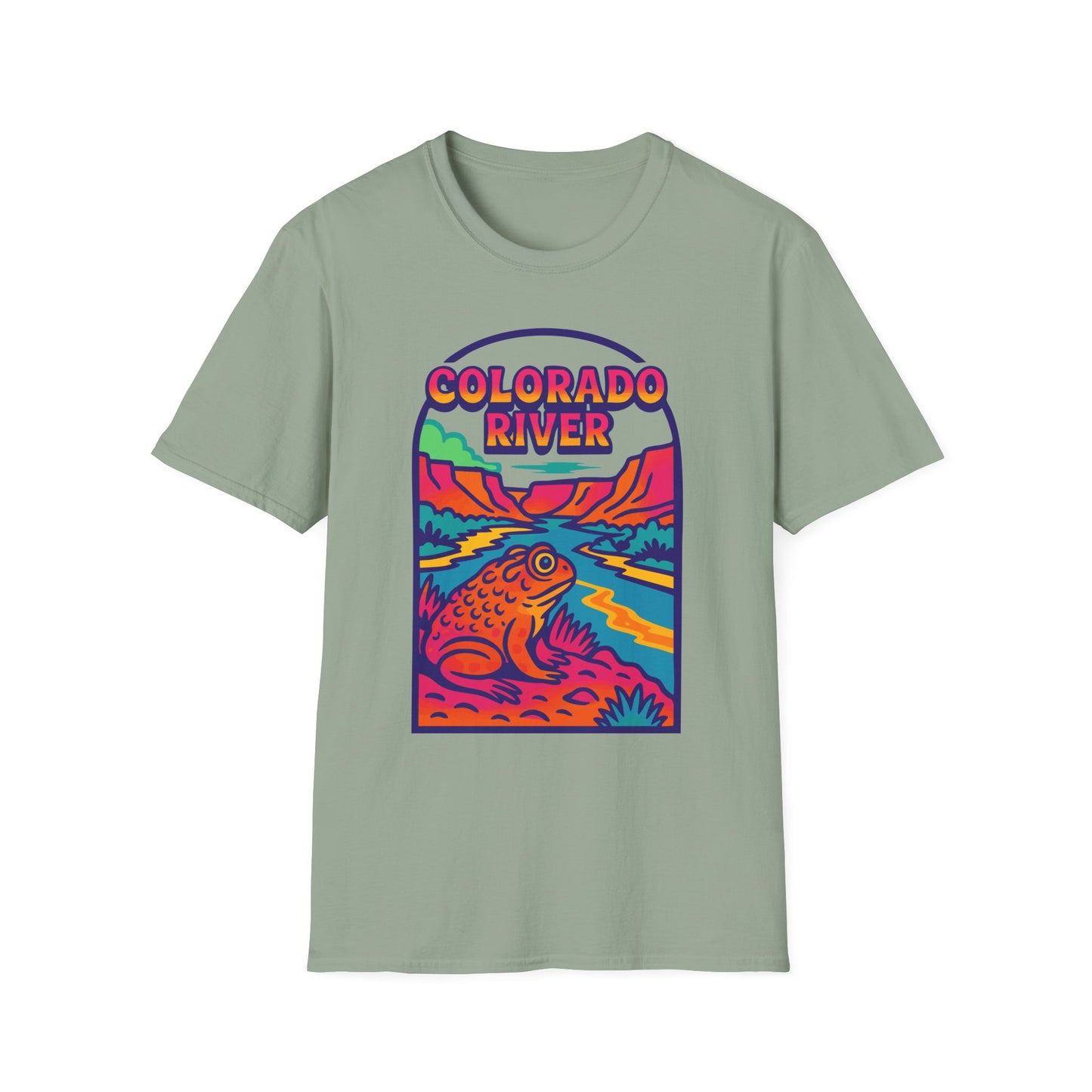 Trippy Colorado River Toad Softstyle Unisex T-Shirt