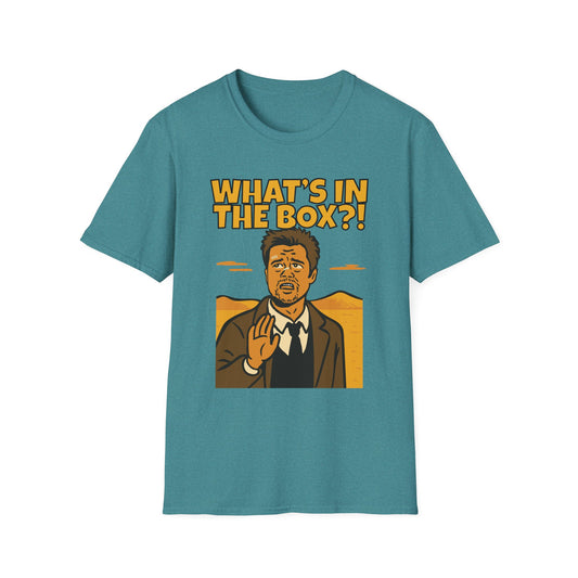Brad Pitt Seven (Se7en) What's in the Box?! Unisex Softstyle T-Shirt