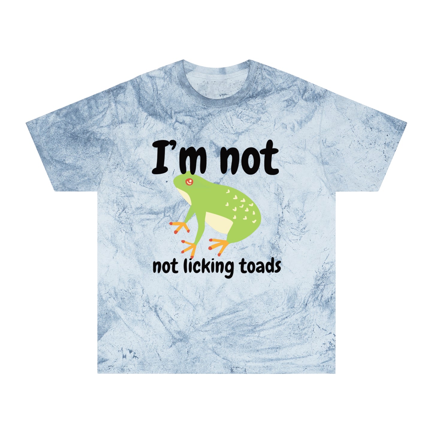 I'm Not Not Licking Toads - Homer Simpson Quote Tie-Dye T-Shirt