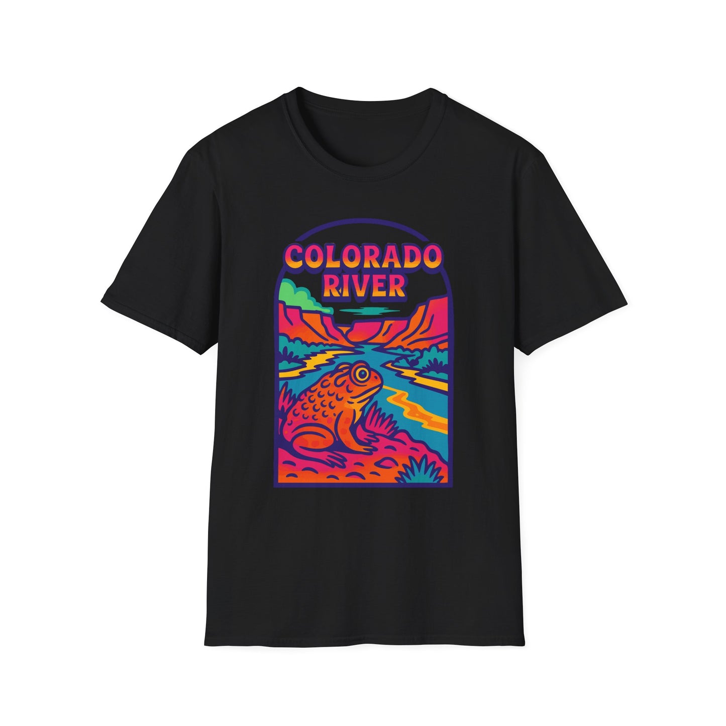 Trippy Colorado River Toad Softstyle Unisex T-Shirt