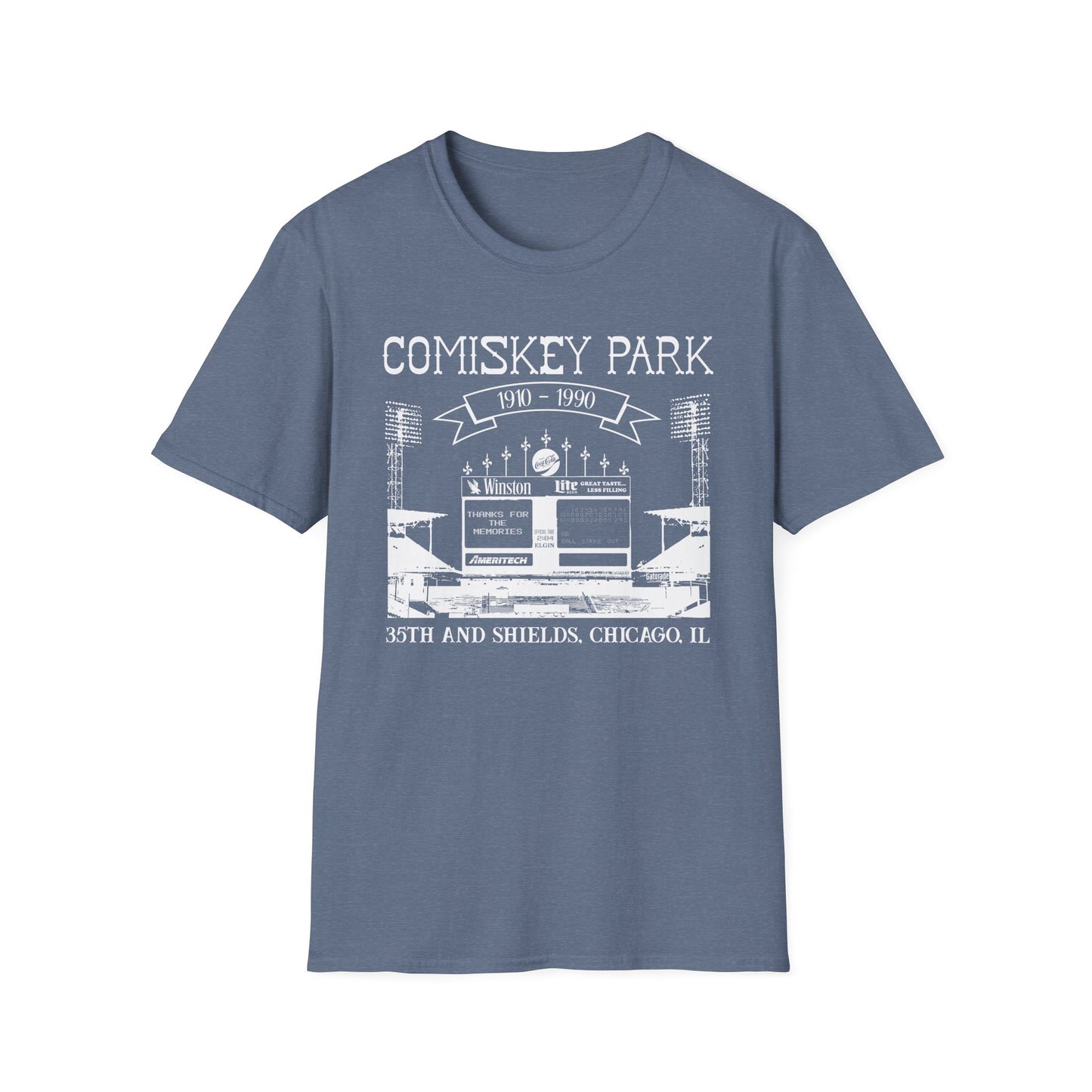 Vintage Chicago White Sox Comiskey Park Scoreboard T-Shirt