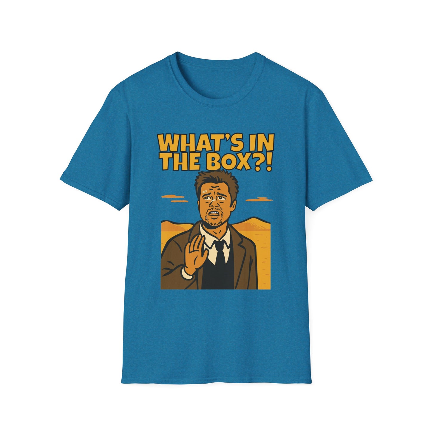 Brad Pitt Seven (Se7en) What's in the Box?! Unisex Softstyle T-Shirt