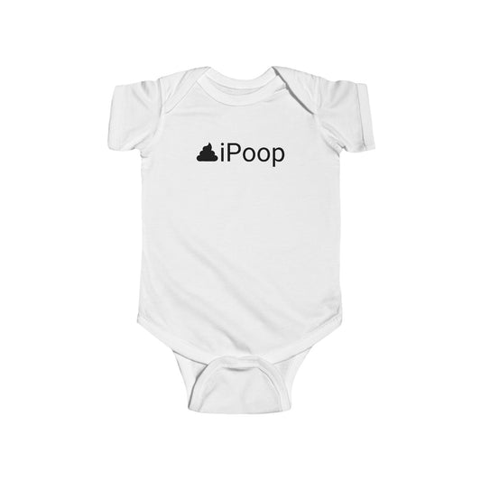 Cute Infant Bodysuit - iPoop - Funny Baby Shower or Kid's Birthday Gift