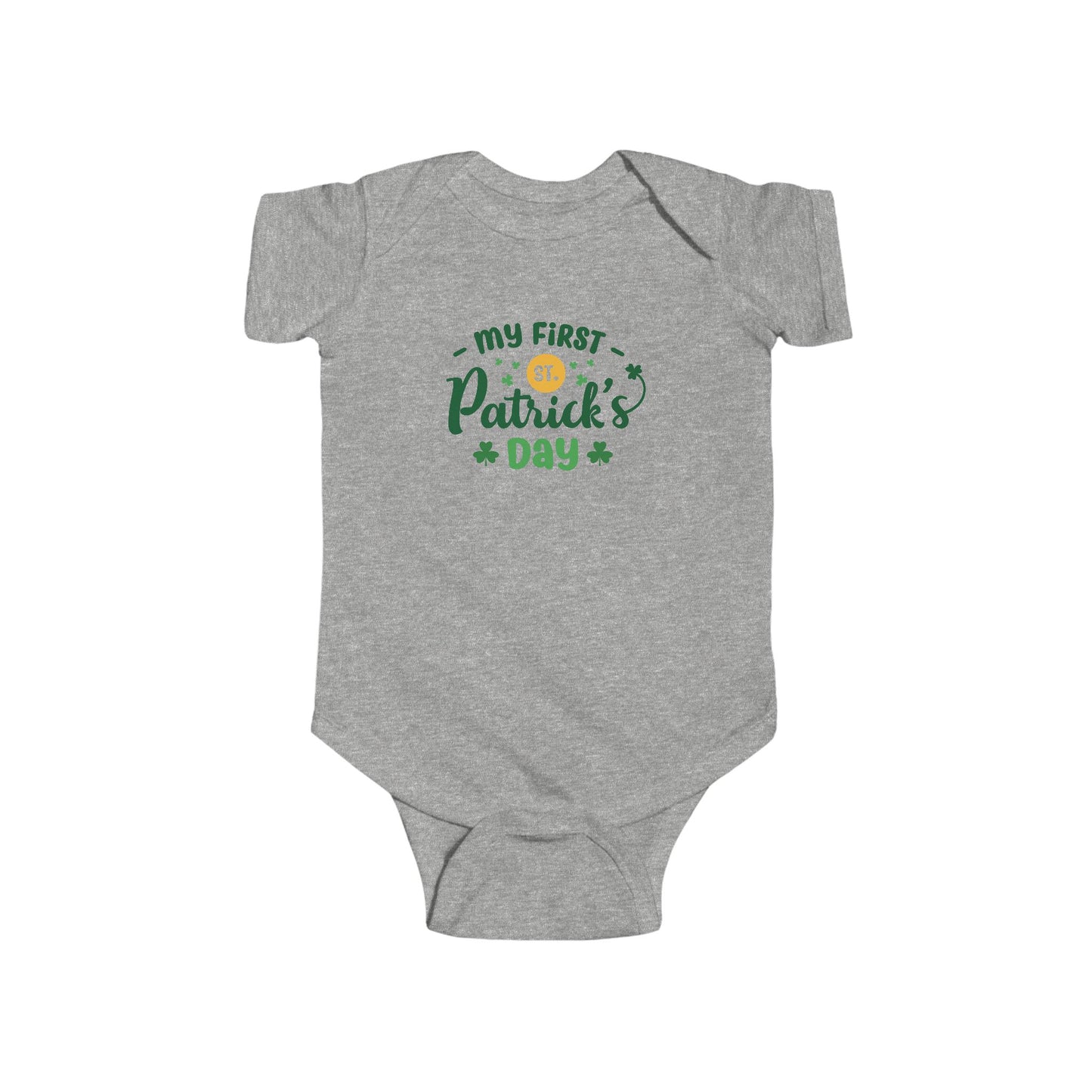 My First St. Patrick's Day - Cute Baby Bodysuit Design for Newborns, Perfect Gift for Baby Showers & Birthdays