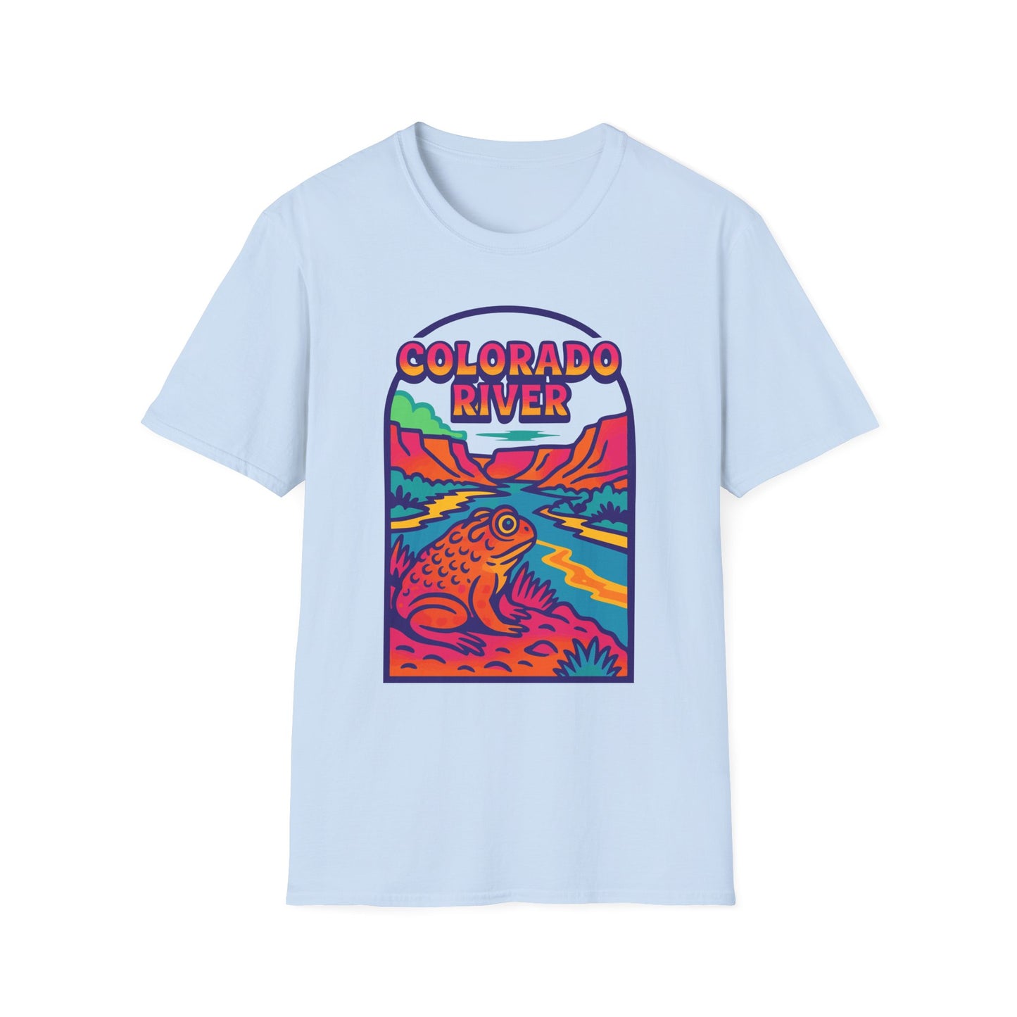 Trippy Colorado River Toad Softstyle Unisex T-Shirt