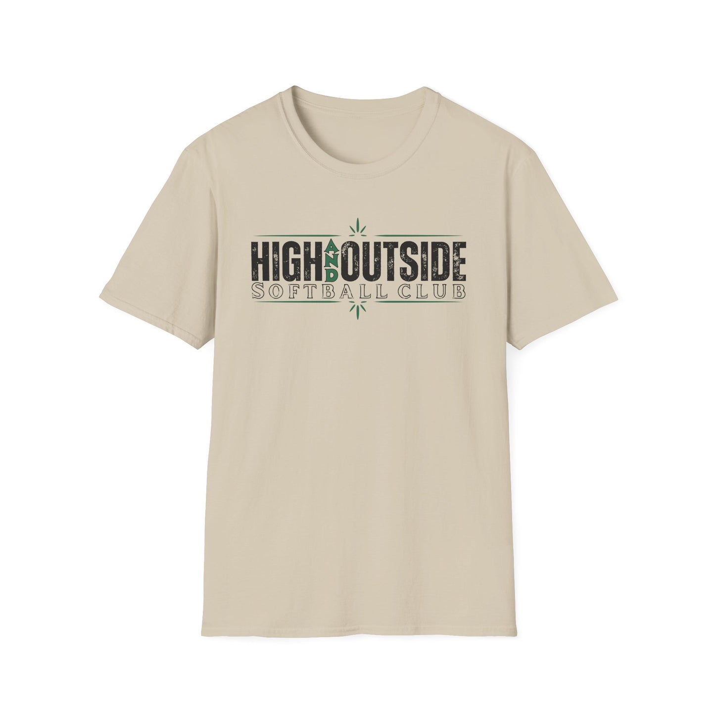 High and Outside Softball Club T-shirt