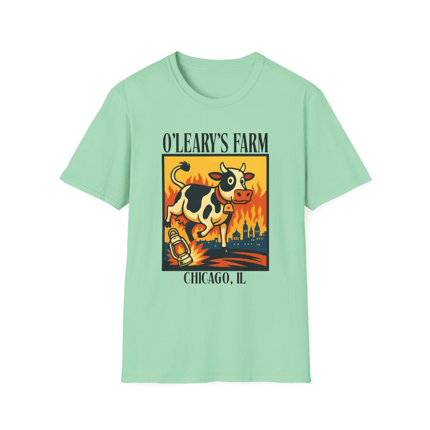 Great Chicago Fire - Mrs. O'Leary's Cow T-Shirt