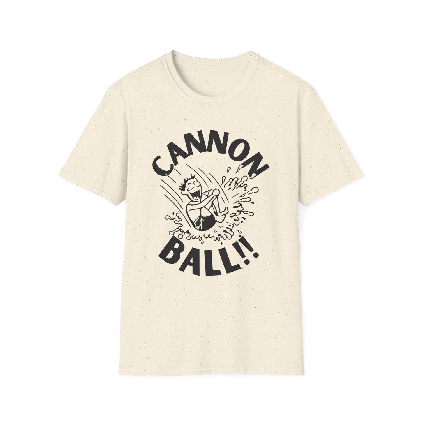 CANNONBALL! Funny Cartoon Summer Swimming T-Shirt