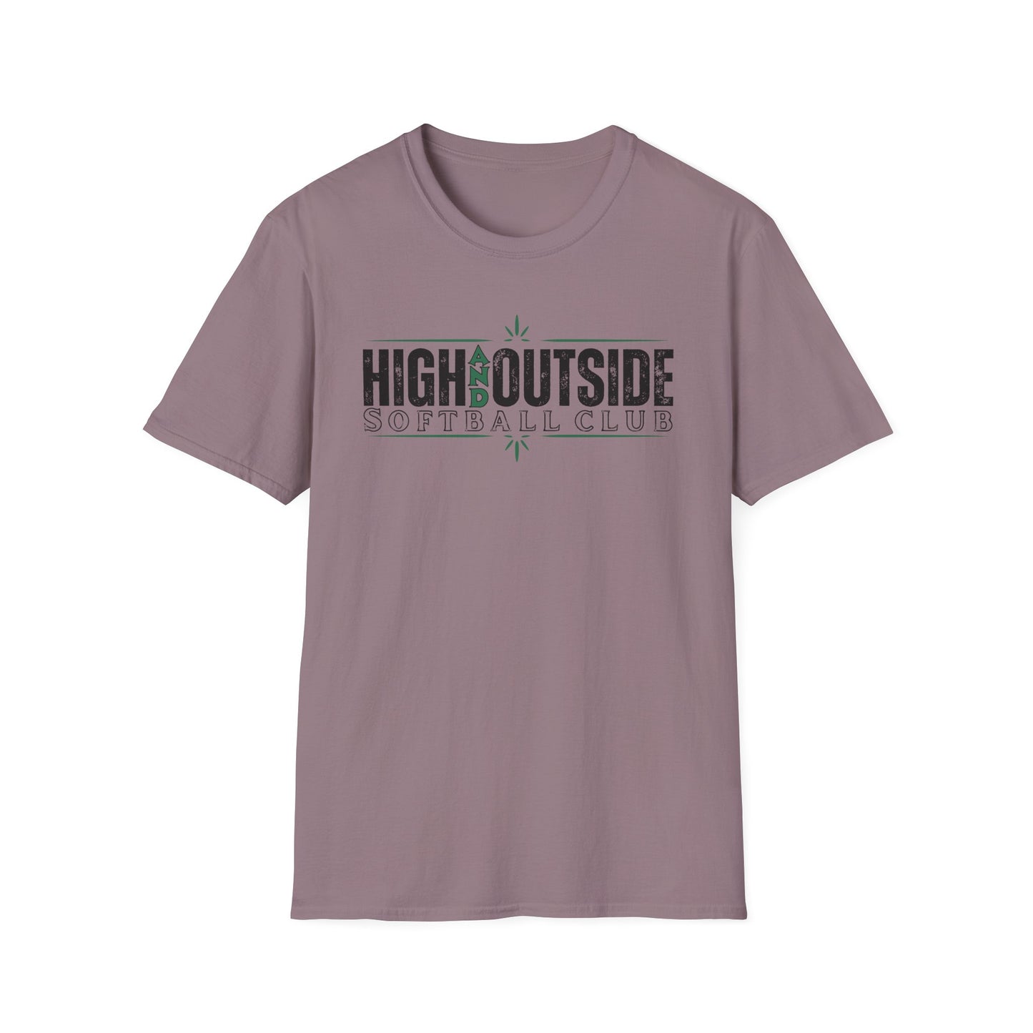 High and Outside Softball Club T-shirt