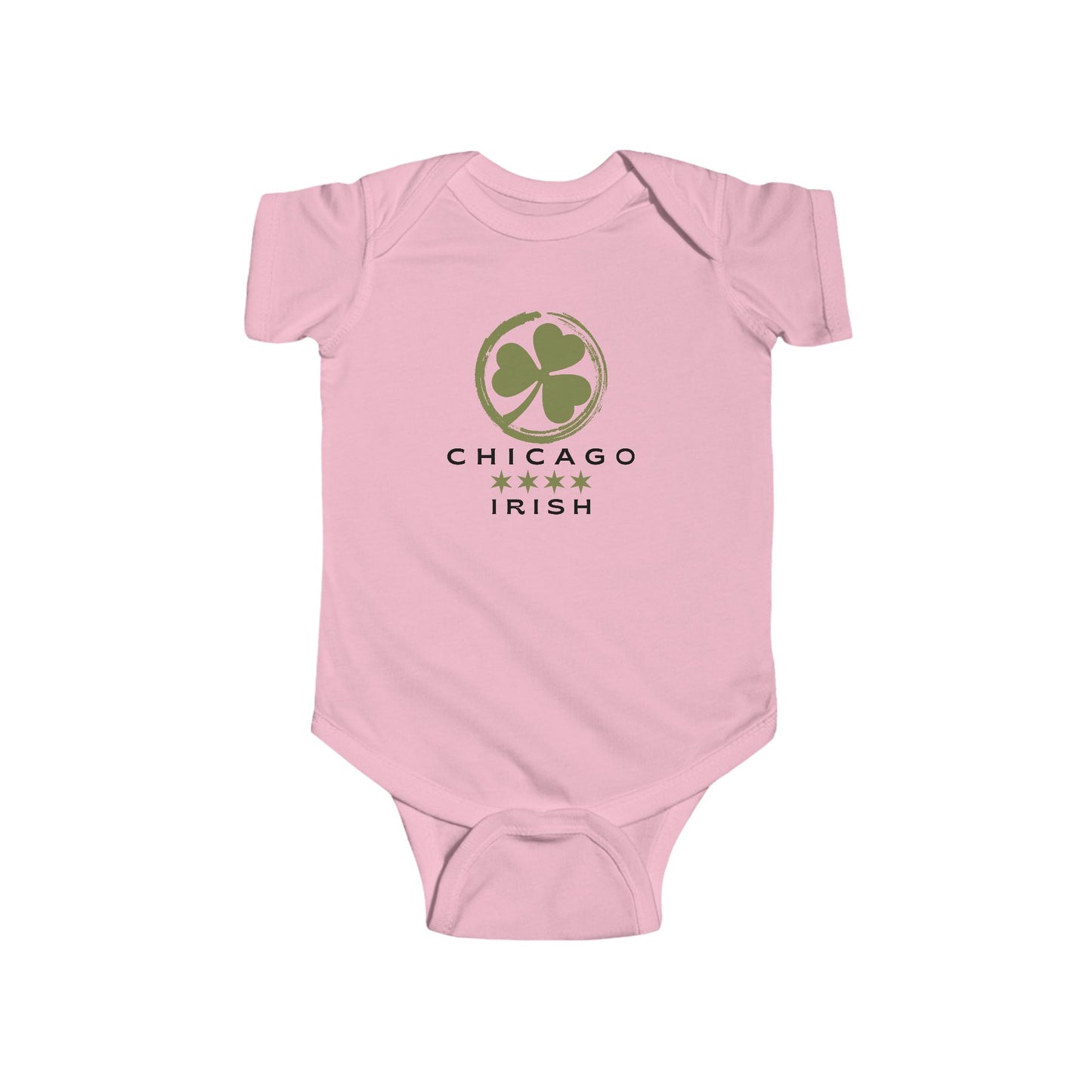 Chicago Irish Baby with Shamrock - Cute Baby Bodysuit Design for Newborns, Perfect Gift for Baby Showers & Birthdays