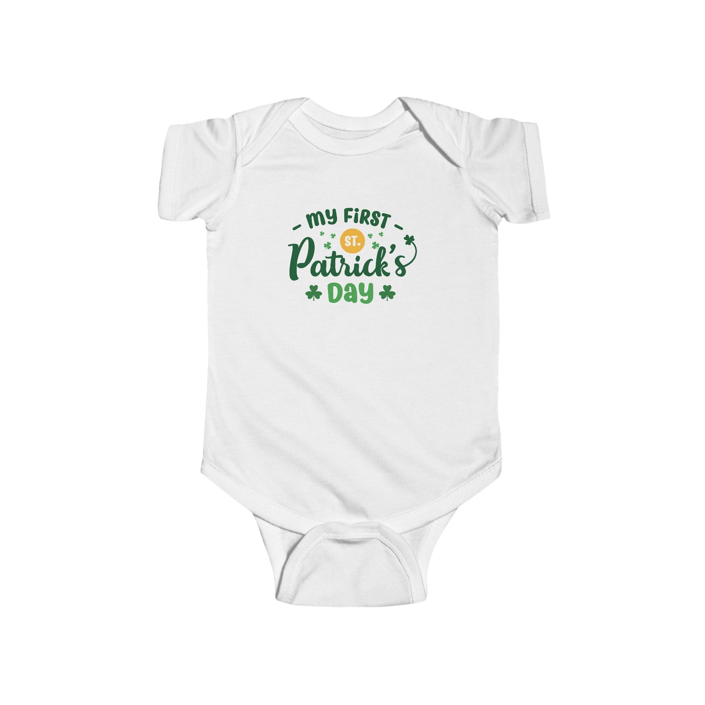 My First St. Patrick's Day - Cute Baby Bodysuit Design for Newborns, Perfect Gift for Baby Showers & Birthdays