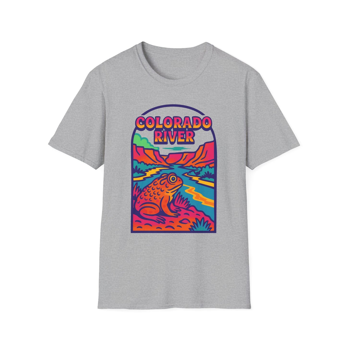 Trippy Colorado River Toad Softstyle Unisex T-Shirt