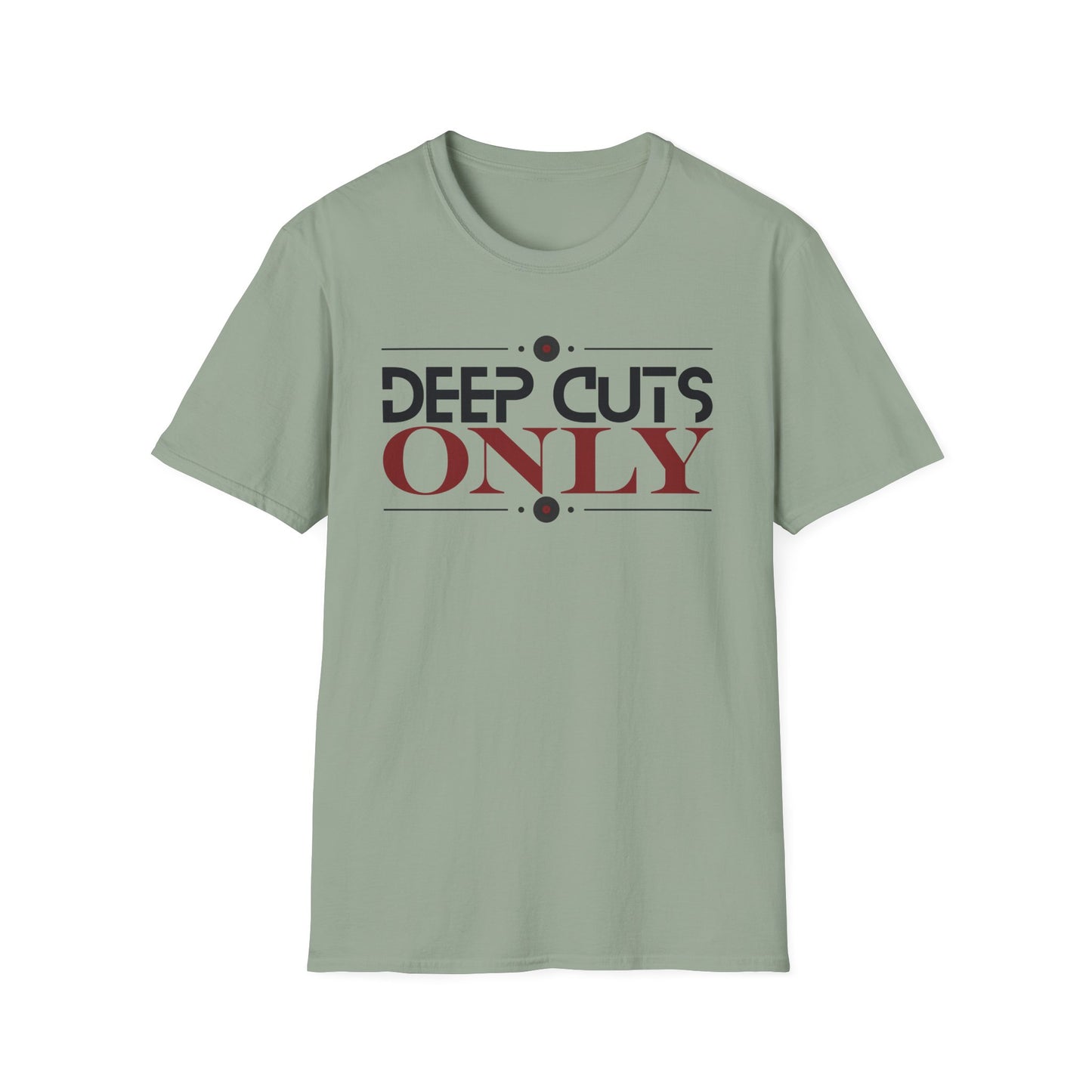 Deep Cuts Only - Music Enthusiast Vinyl Record T-Shirt