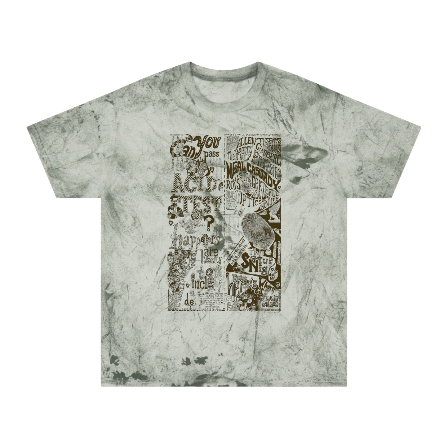 Vintage Tie-Dye Grateful Dead Acid Test Poster T-Shirt