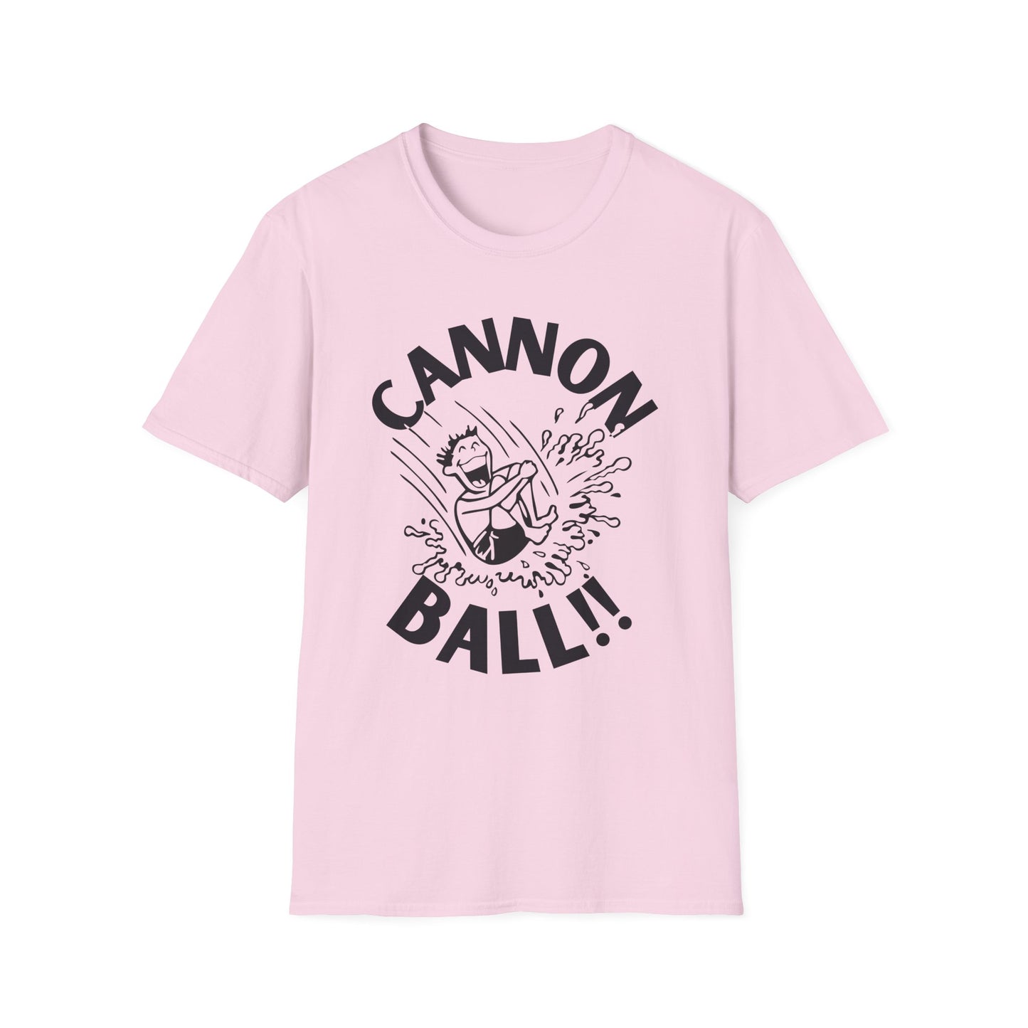 CANNONBALL! Funny Cartoon Summer Swimming T-Shirt