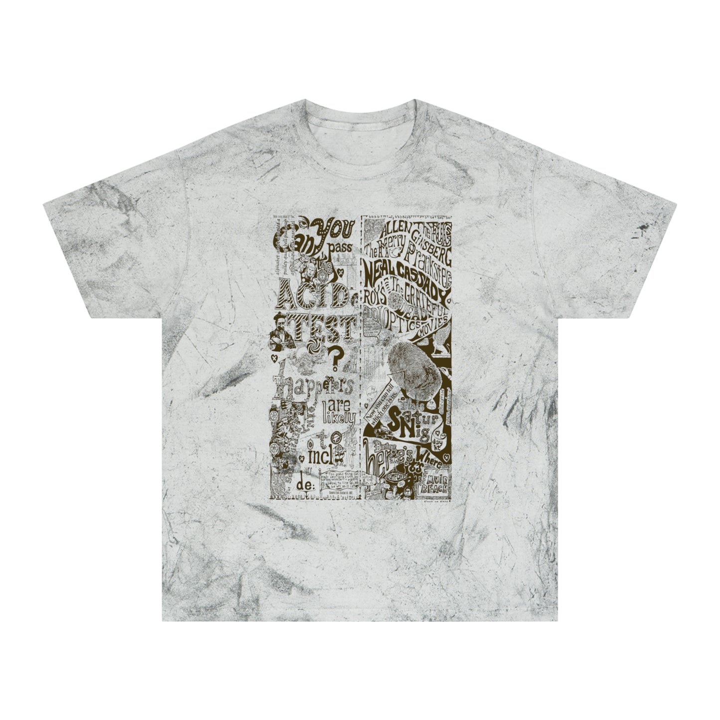 Vintage Tie-Dye Grateful Dead Acid Test Poster T-Shirt