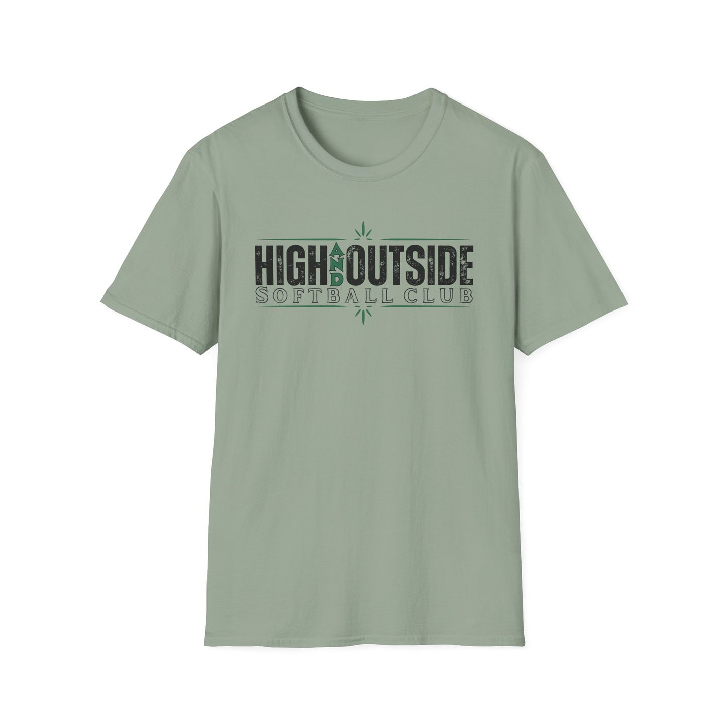 High and Outside Softball Club T-shirt
