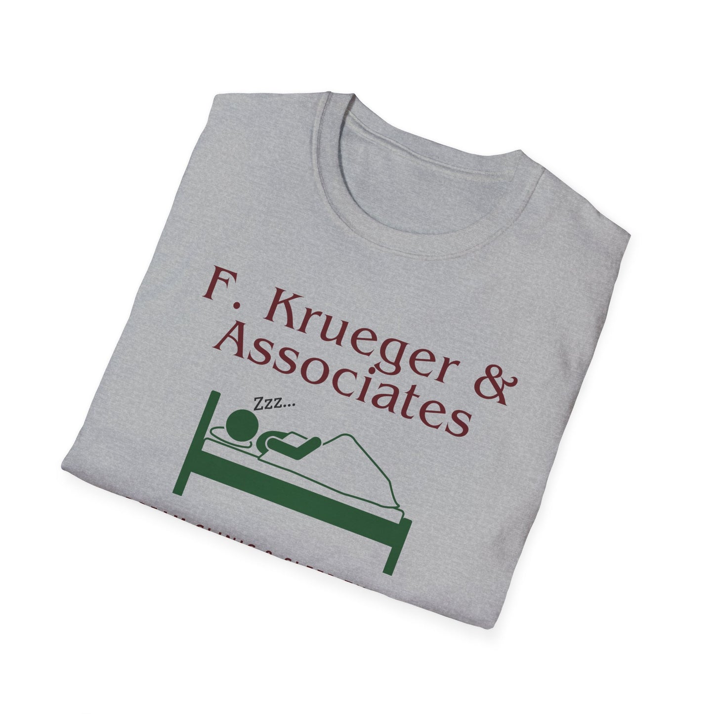 Nightmare on Elm Street Krueger Dream Clinic Funny Horror Movie Unisex T-Shirt (Design in Red and Green)