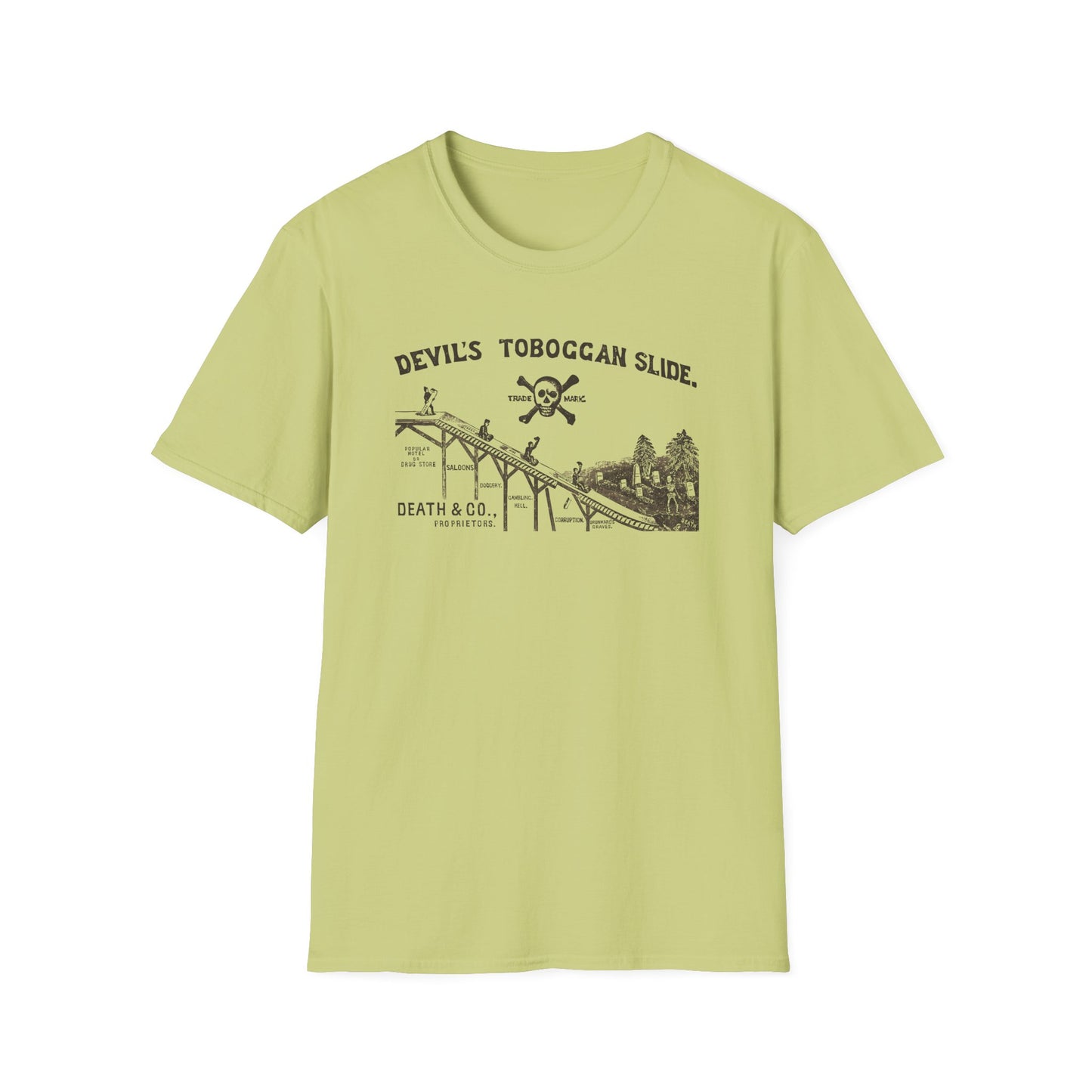 Devil's Toboggan Slide - Early 20th Century Temperance Movement T-shirt