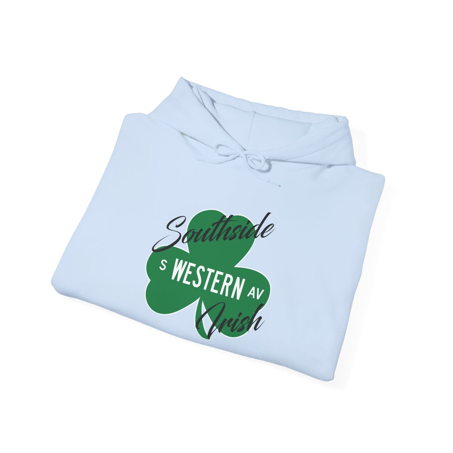 Chicago Southside Irish St. Patrick's Day Parade Western Avenue Shamrock Hooded Sweatshirt