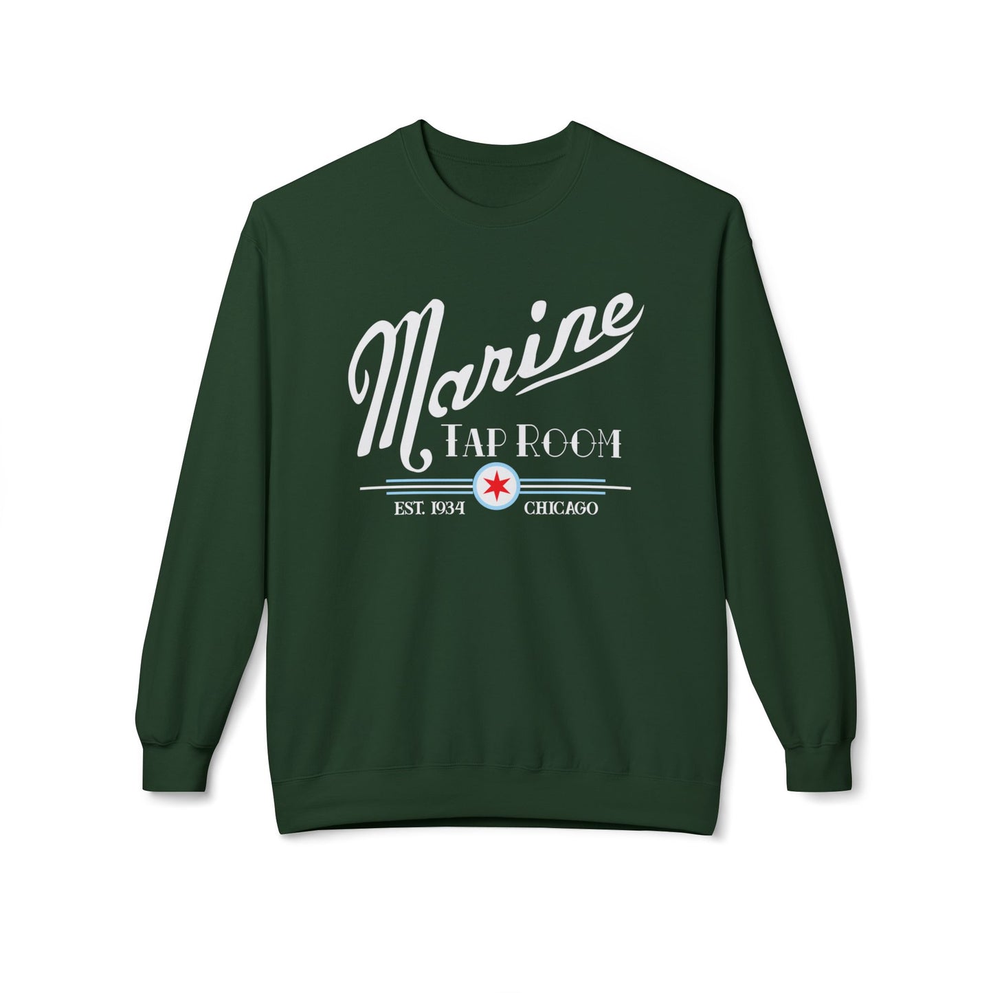 Marine Tap Room - Historic Chicago Tavern Vintage Crewneck Sweatshirt