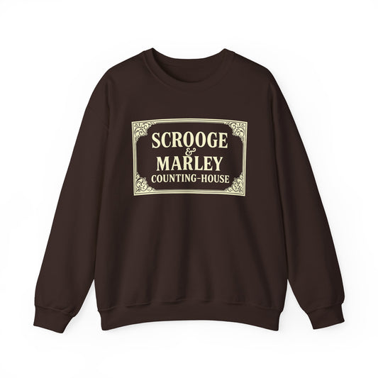 Scrooge & Marley Counting-House Sweatshirt  - A Christmas Carol - Holiday Unisex Pullover Sweatshirt