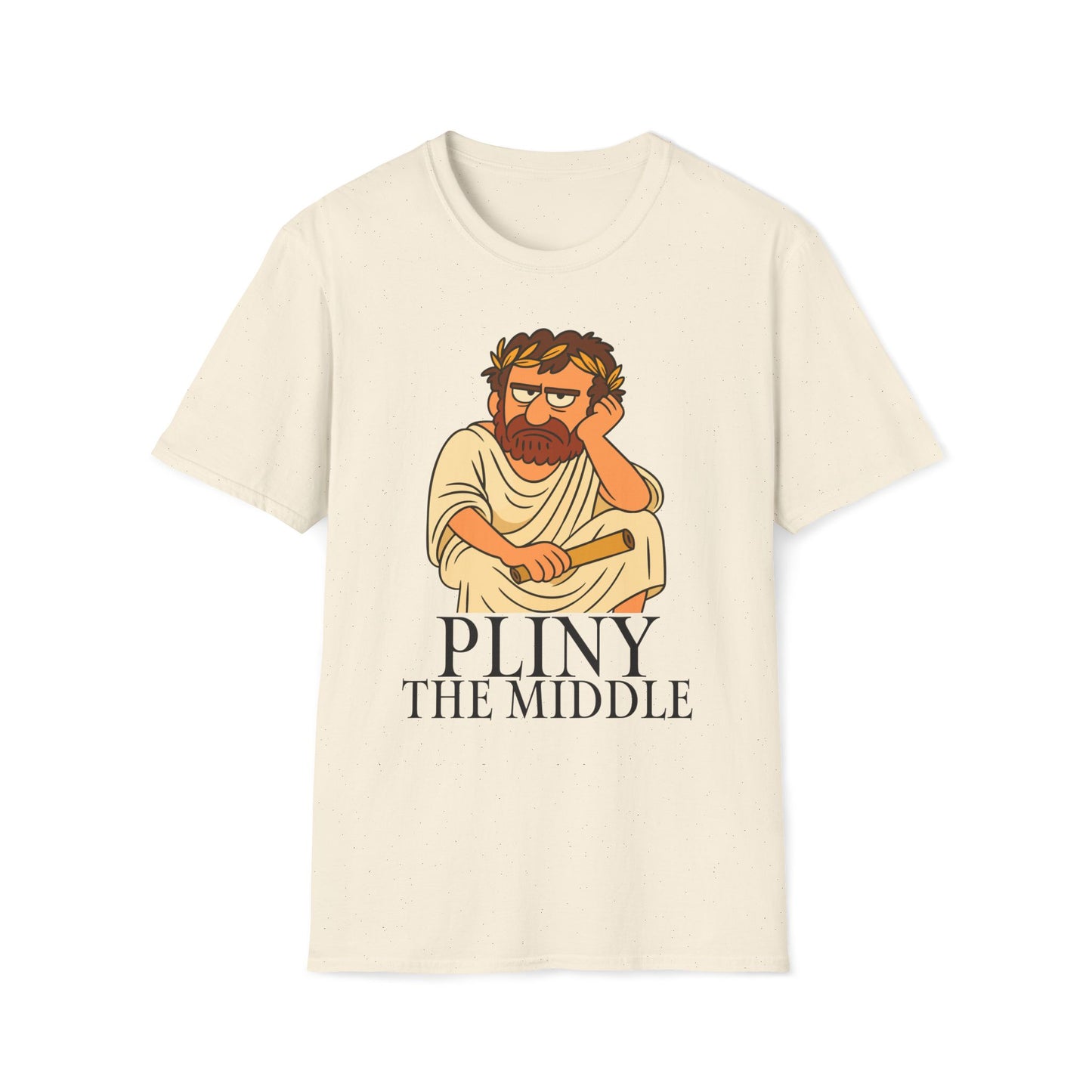 Pliny the Middle – Grumpy Philosopher Middle Child Unisex Softstyle T-Shirt