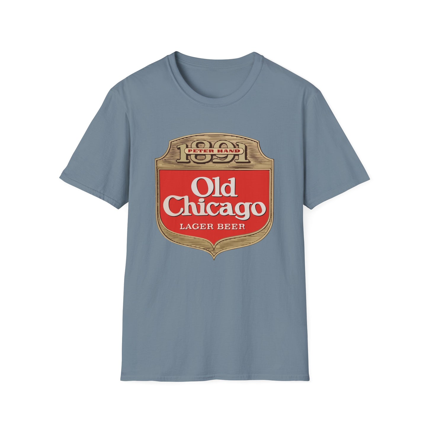 Vintage Old Chicago Lager Tee – Retro Beer Brand Revival Unisex Softstyle T-Shirt