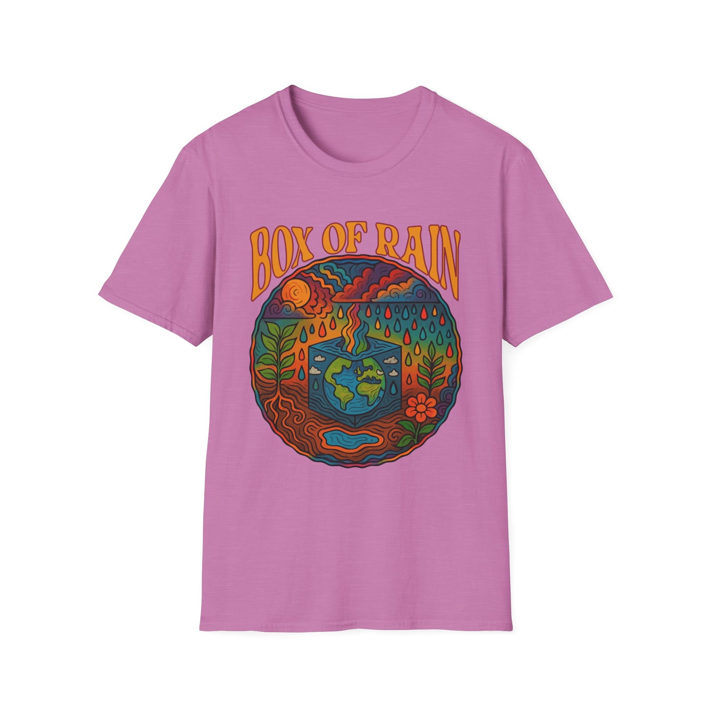 Box of Rain Cosmic Grateful Dead Softstyle Unisex T-Shirt