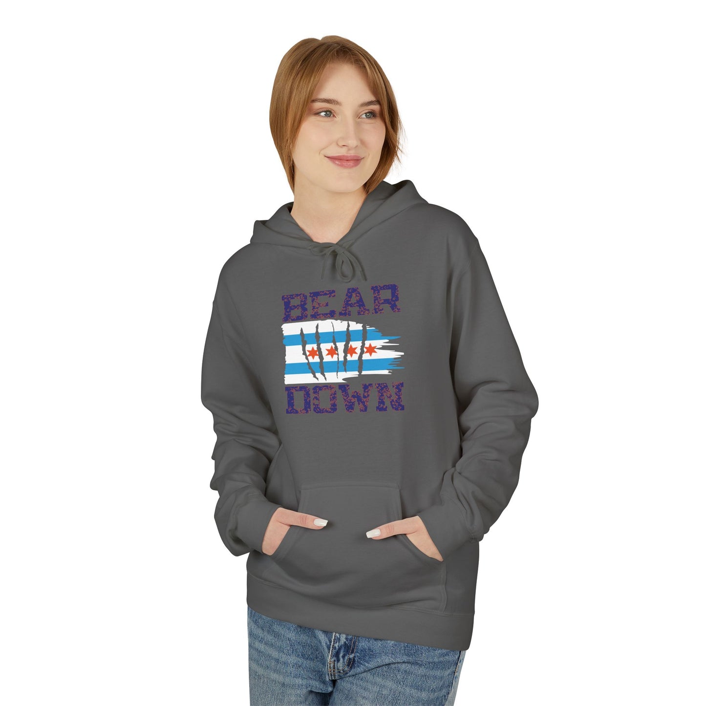 Chicago Bears 'Bear Down' Unisex Fleece Hoodie - Perfect for Game Day & Casual Wear