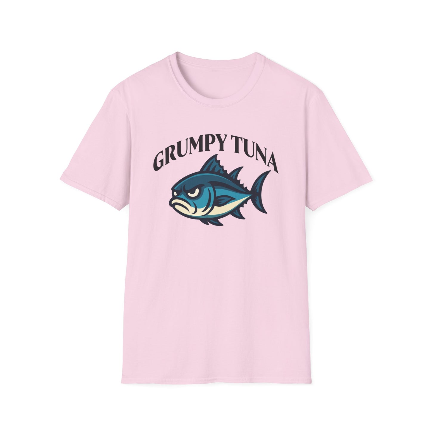 Grumpy Tuna Sad Fish Softstyle Unisex T-Shirt